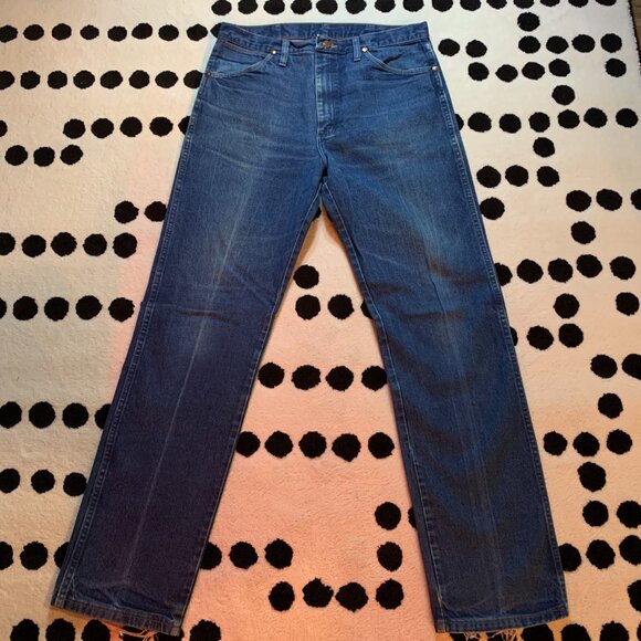 Wrangler Cowboy Cut Bootcut 13MWZ Faded Denim Western Jeans - Picture 2 of 13